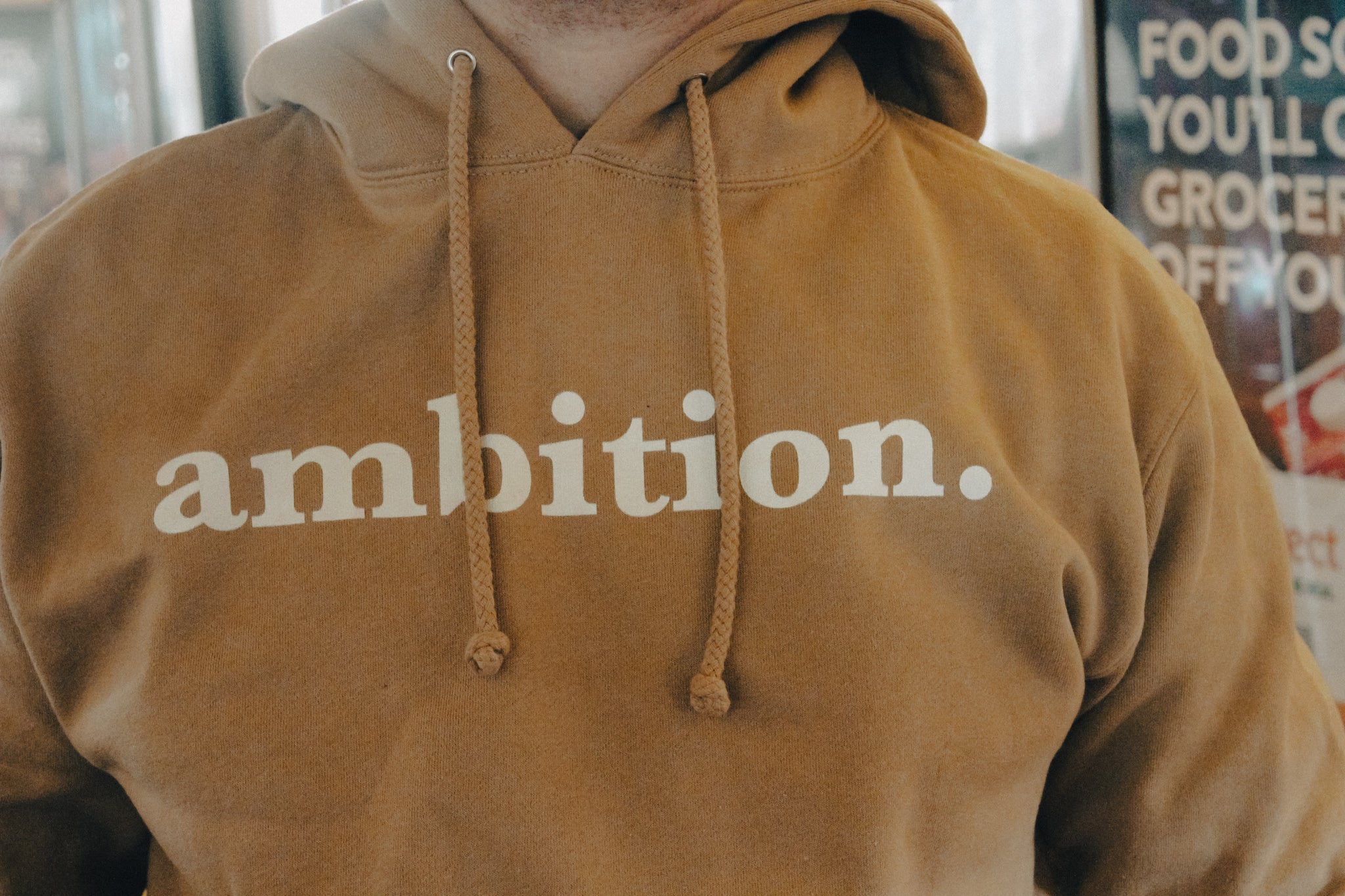 ambition hoodie - sand